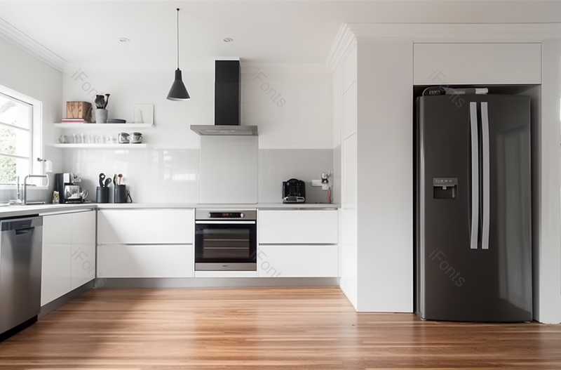 明亮的厨房和厨房设备室内摄影,高清,摄影图,摄影图片,图片大全,摄影图免费下载